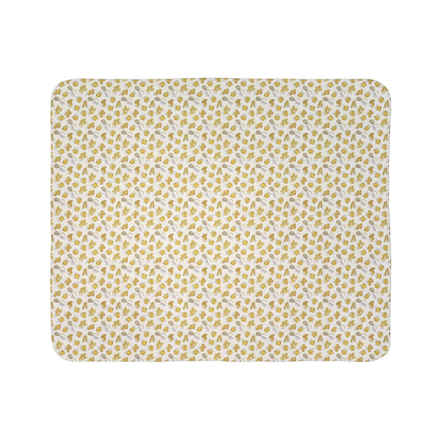 Pasta Fleece Sherpa Blanket