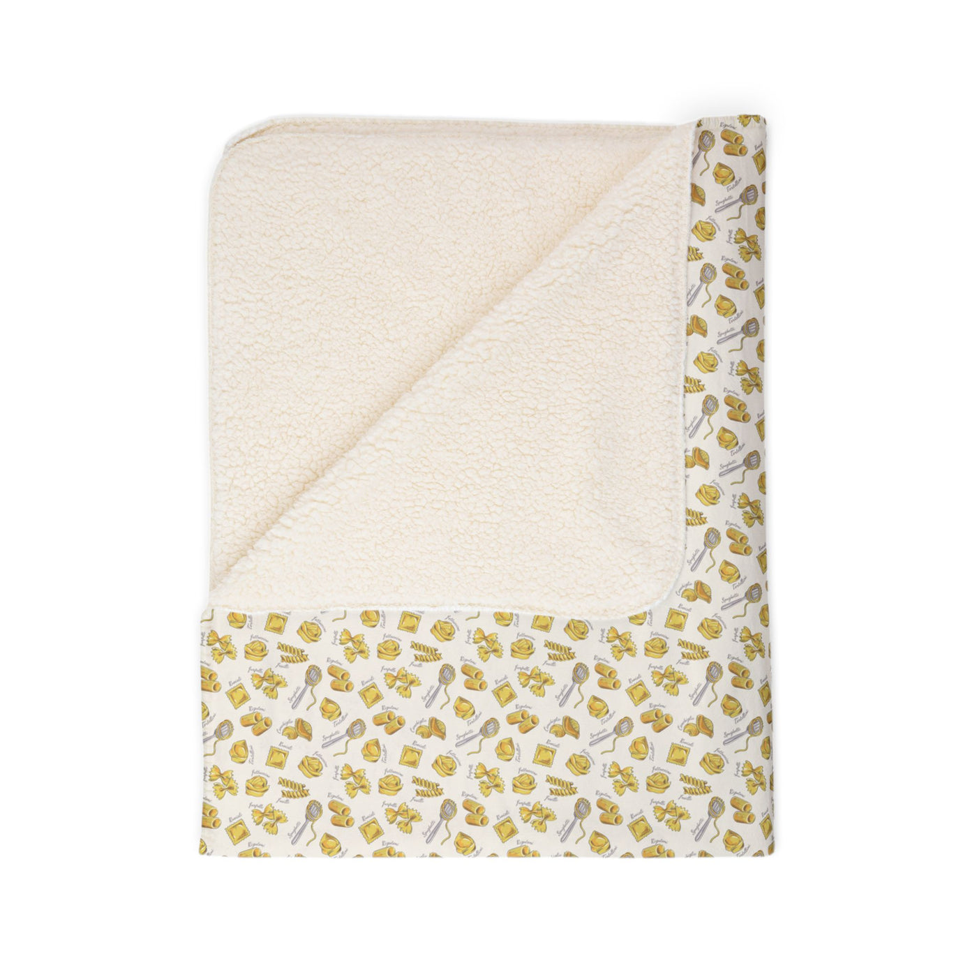 Pasta Fleece Sherpa Blanket